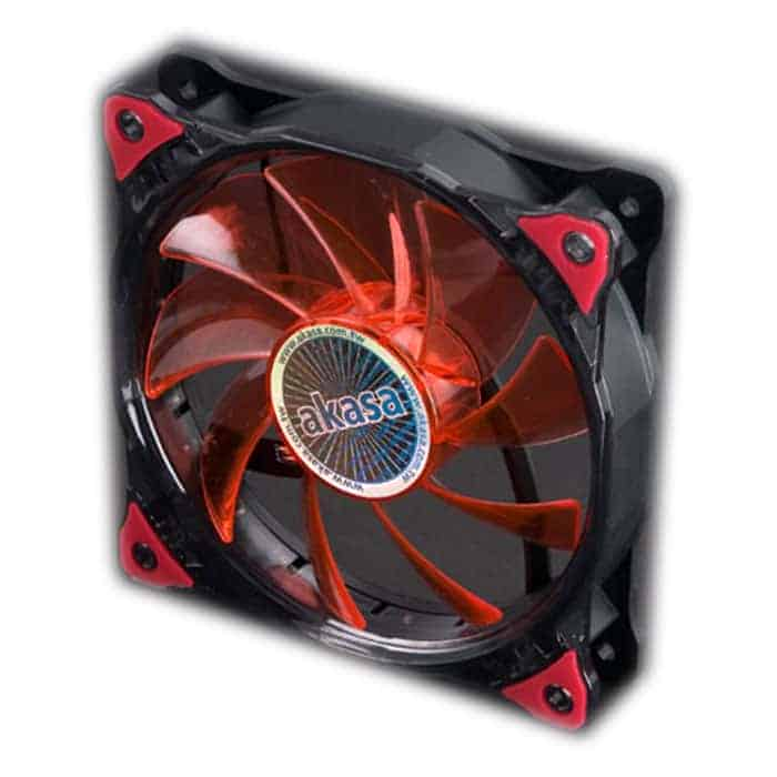 Akasa 120mm Red Vegas 15 LED PC Case Fan